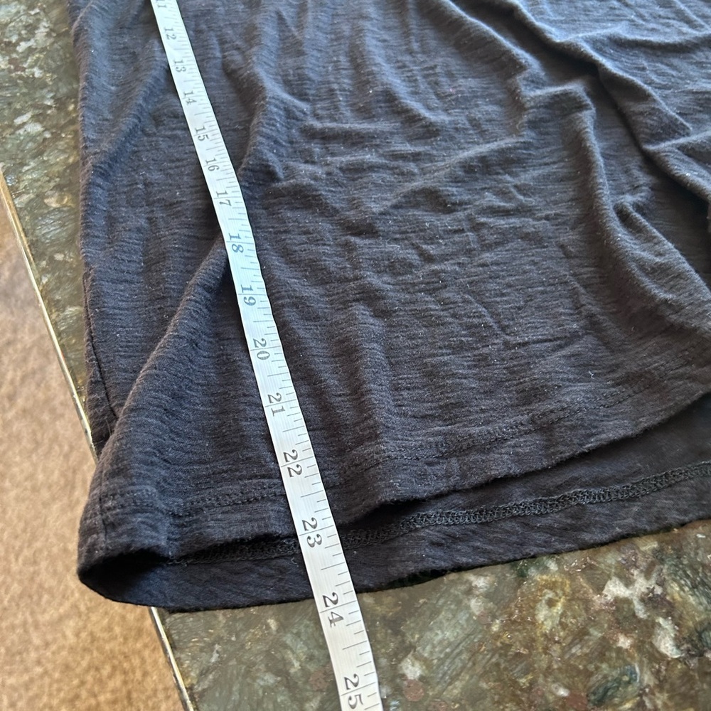 Standard James Perse Deep Scoop Neck Black Short Sleeve Tee. Quiet Luxury. Small - Picture 13 of 15